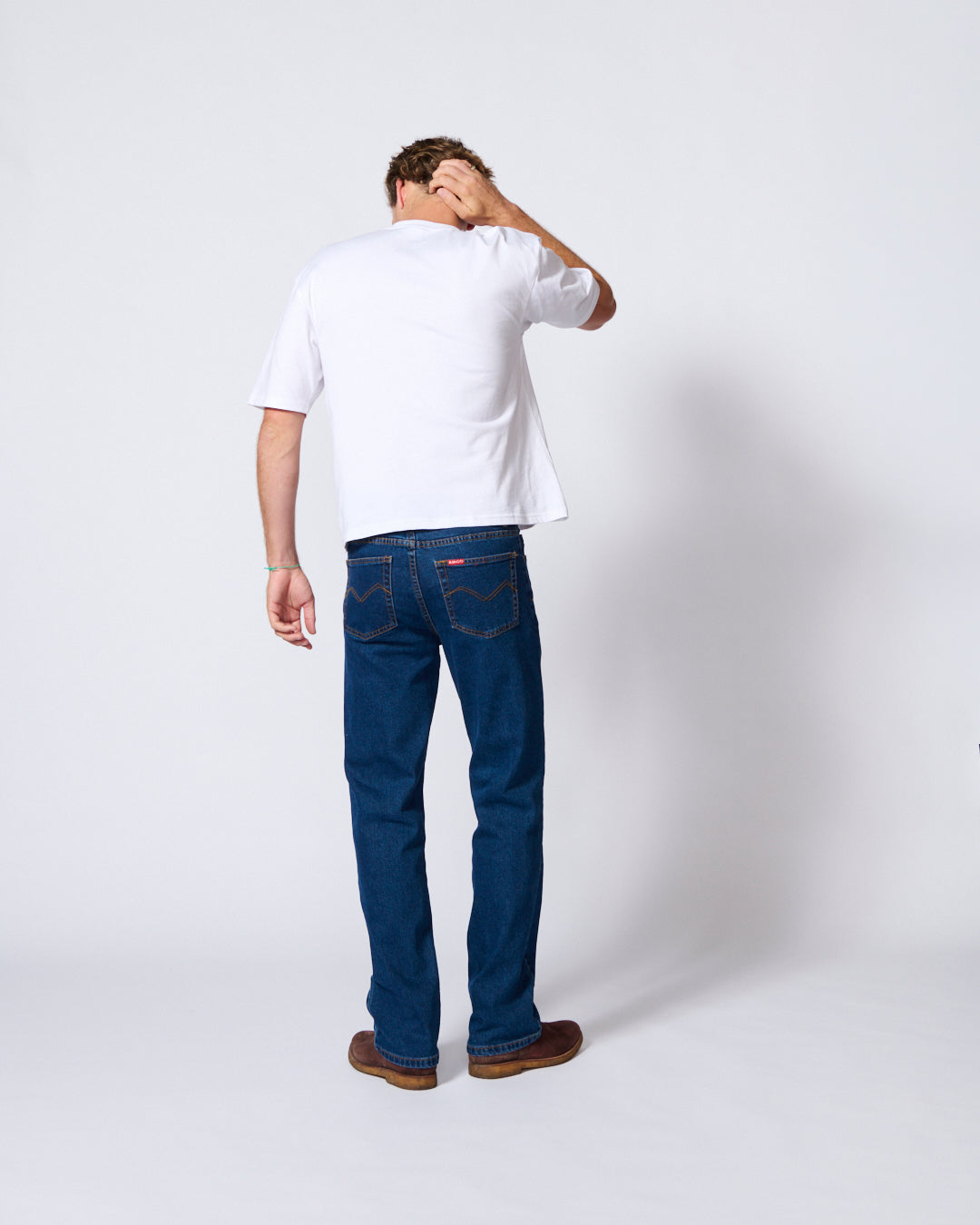 AMCO - Regular Fit Mid-Stone Wash Blue