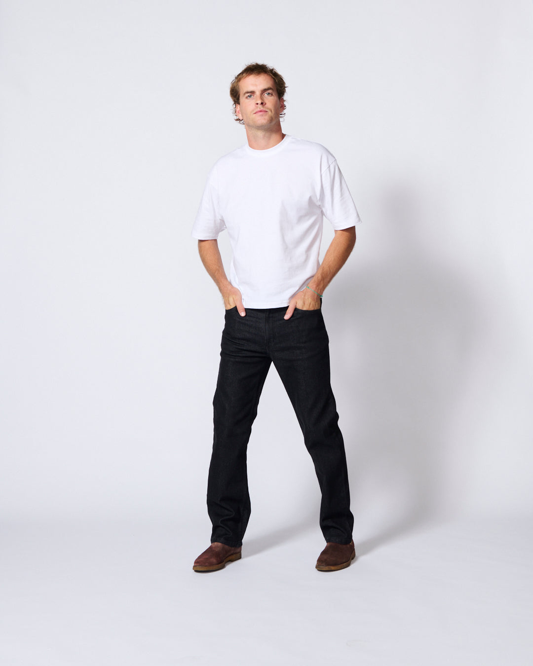 AMCO - Regular Fit Stretch Black Denim