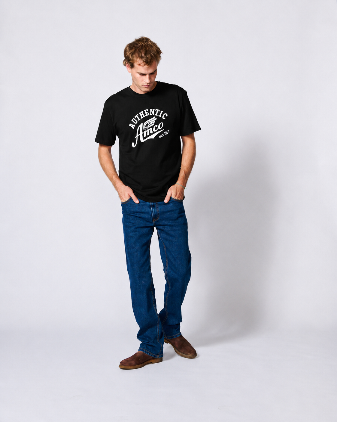 AMCO AUTHENTIC ss tee BLACK