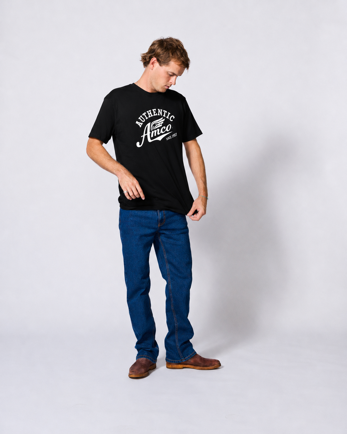 AMCO AUTHENTIC ss tee BLACK