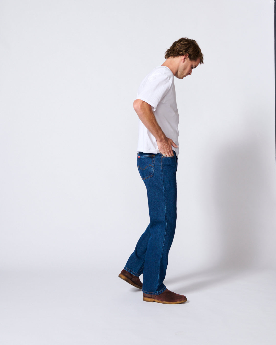 AMCO RIGID STONEWASH mens jean regular, mid rise STONEWASH