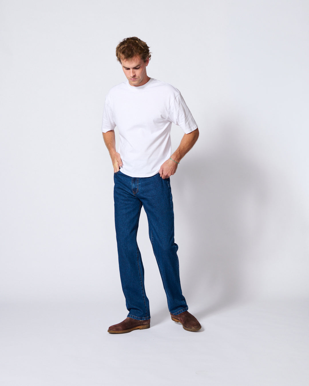 AMCO RIGID STONEWASH mens jean regular, mid rise STONEWASH