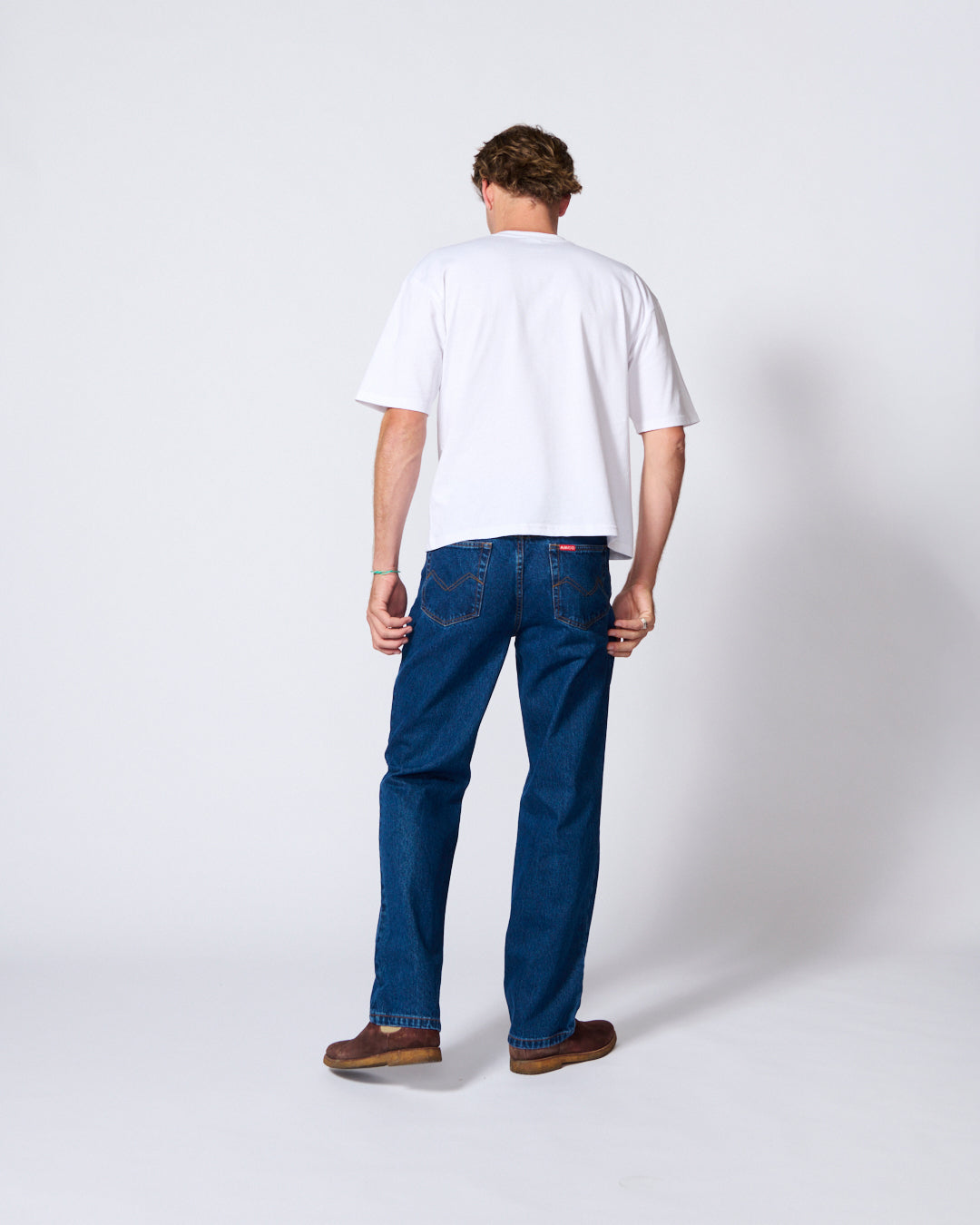 AMCO RIGID STONEWASH mens jean regular, mid rise STONEWASH
