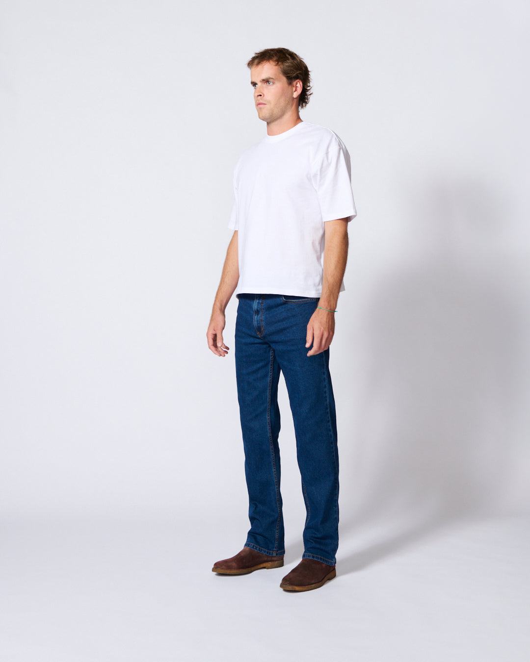 AMCO - Regular Fit Mid-Stone Wash Blue