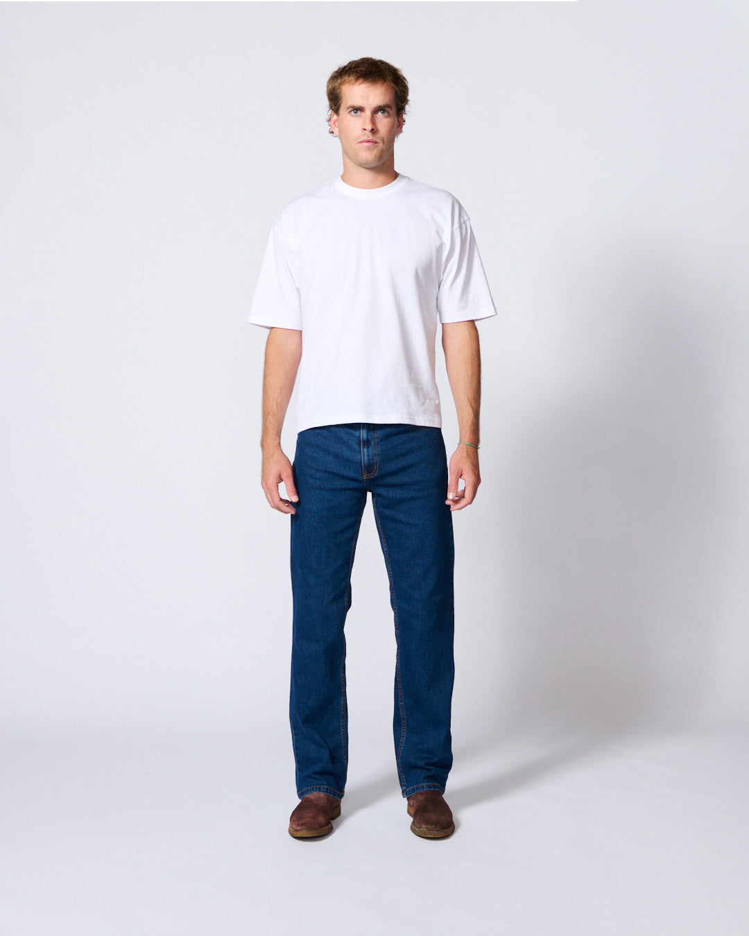 AMCO - Regular Fit Mid-Stone Wash Blue